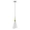 Nuvo Tango 1-Light Large Pendant Matte White with Burnished Brass 60/7477 - alternate 5